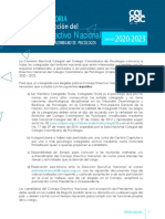 Convocatoria Consejo Directivo Nacional 2020-2023