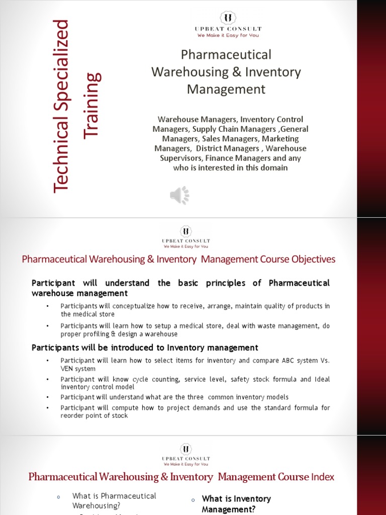 Warehousing & Inventory Management Index PDF | PDF | Warehouse | Inventory