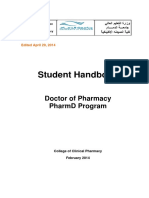 Pharmd - Student Handbook PDF