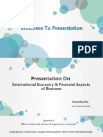 International Economy & Financial Aspects of Business