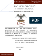 Determinación de las propiedades físcio mecánicas de las unidades de albañileria elaboradas con residuos solidos de ladrilleras artesanales, arena de la cantera de Cunyac y cemento portland tipo IP.pdf