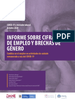 Informe Sobre Cifras de Empleo y Brechas de Genero 10 2020