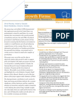 Profile of Growth Firms:: A Summary of Industry Canada Research