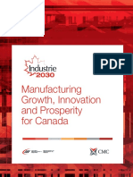 Manufacturing Growth, Innovation and Prosperity For Canada