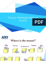 Título: Prepositions of Place