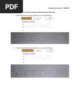 Complete The Following Timing Diagram For A Two-Input XOR Gate