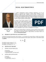 Potencial electrostático: campo eléctrico y diferencia de potencial