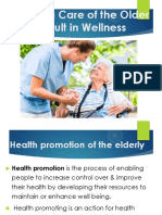 Health Care For The Elderly - Day4