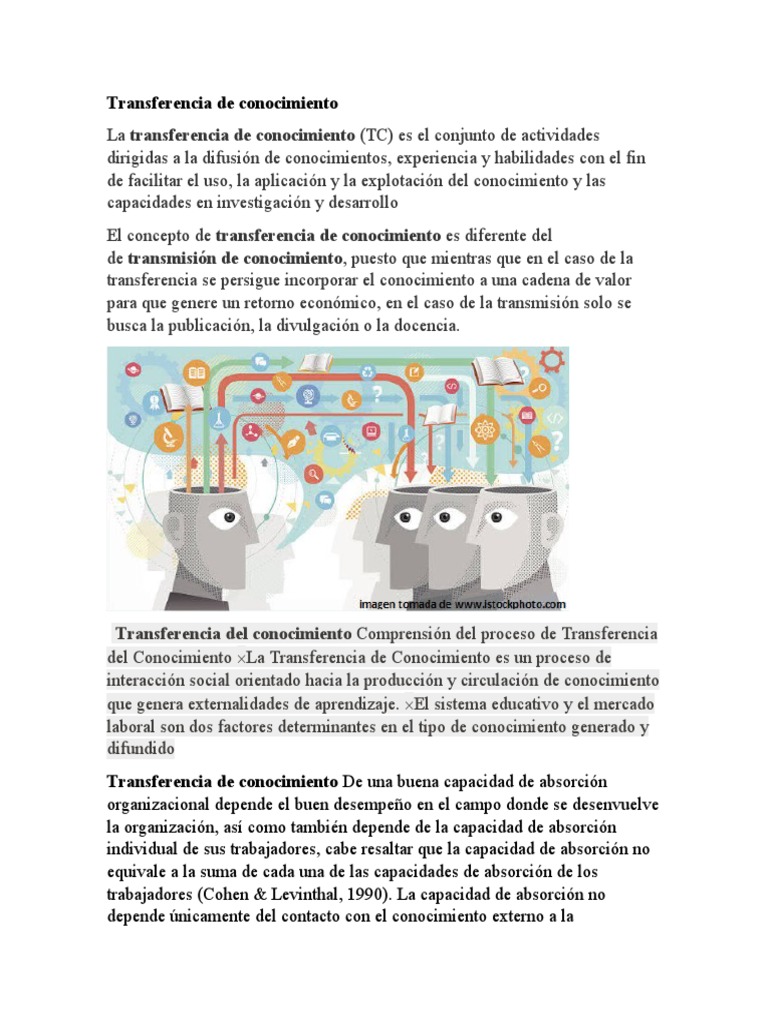 Transferencia de Conocimiento Efectiva | PDF | Conocimiento | Aprendizaje