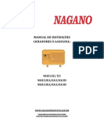 Manual de Instruções Geradores À Gasolina