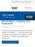 Arc Rated Arc Rated: IEC 61482-1-1 Edition 2.0 Published IEC 61482-1-1 Edition 2.0 Published