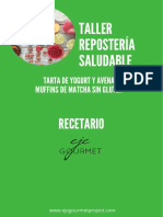 Recetario de Repostería Saludable