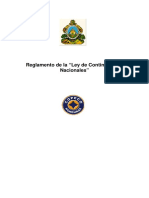 Reglamento de La LEY DE CONTINGENCIAS NACIONALES 1991 PDF