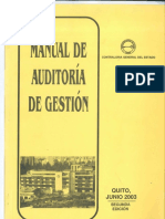 Manual y Experiencias de Auditoria de Gestion de La Contraloria de Ecuador