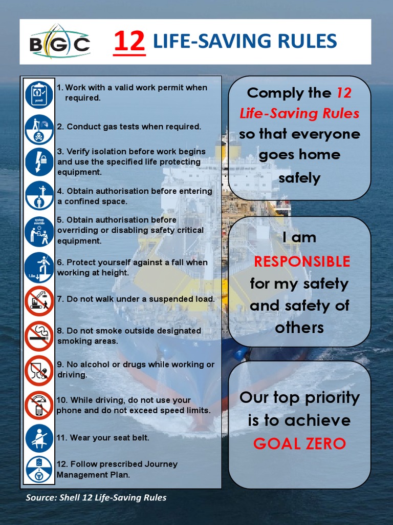 Shell's 12 Life-Saving Rules | PDF