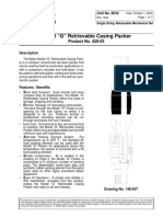 Model "G" Retrievable Casing Packer: Packer Systems Technical Unit