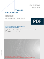 IEC 61730-2 - 2016 - Photovoltaic (PV) module safety qualification-Part 2 Requirements for testing