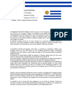 DOCUMENTO DE POSTURA URUGUAY/ INESTABILIDAD SANITARIA POR COVID-19 EN URUGUAY