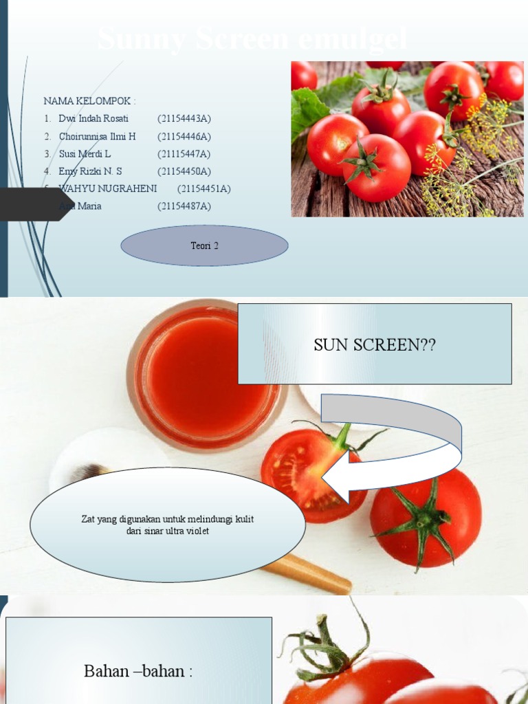 Sunscreen Tomato Order Yuk-2 | PDF | Kesehatan Holistik