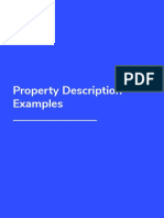 Property Description Examples
