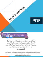 Análisis Gravimétrico Presentación PDF
