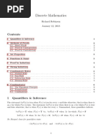 Discrete Mathematics: Richard Robinson January 12, 2018