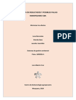 Cartilla de Resultados y Posibles Fallas de Un Mariposario