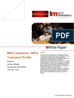 MPLS Evolution: MPLS Transport Profile: Author Ankur Rawat, Sasindran M Prabhu