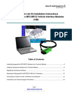 Techstream Lite Kit Installation Instructions For Mongoosepro Mfc/Mfc2 Vehicle Interface Modules (Vim)