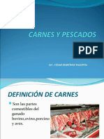 Carnes y pescados según bioquimica alimentaria