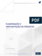 Elaboração e implantação de projeto - Aula2