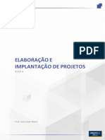 Elaboração e implantação de projeto - Aula4