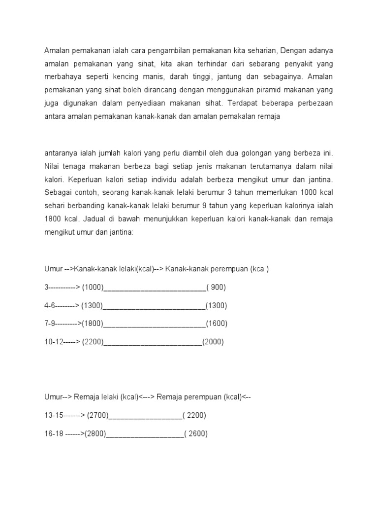 Pemakanan Kanak2 Pdf