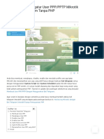 Membuat Dan Mengatur User PPP - PPTP Mikrotik Dengan Bot Telegram Tanpa PHP - Labkom - Co.id PDF