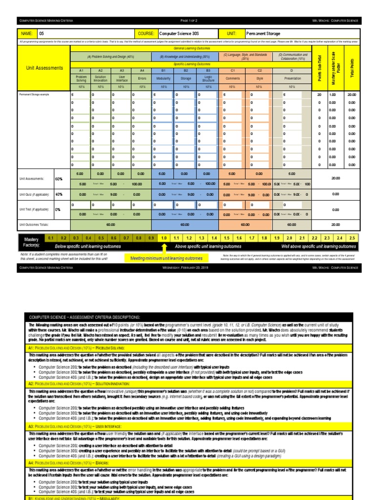 05 - Permanent Storage (Marking Sheet) | PDF | Graphical User ...