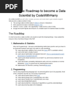 Data Science Roadmap PDF