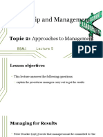 2.1 Approaches To Management