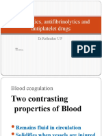 BDS/MBBS Thrombolytics and Antiplatelet Drugs