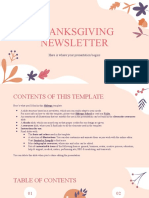 Thanksgiving Newsletter: Here Is Where Your Presentation Begins