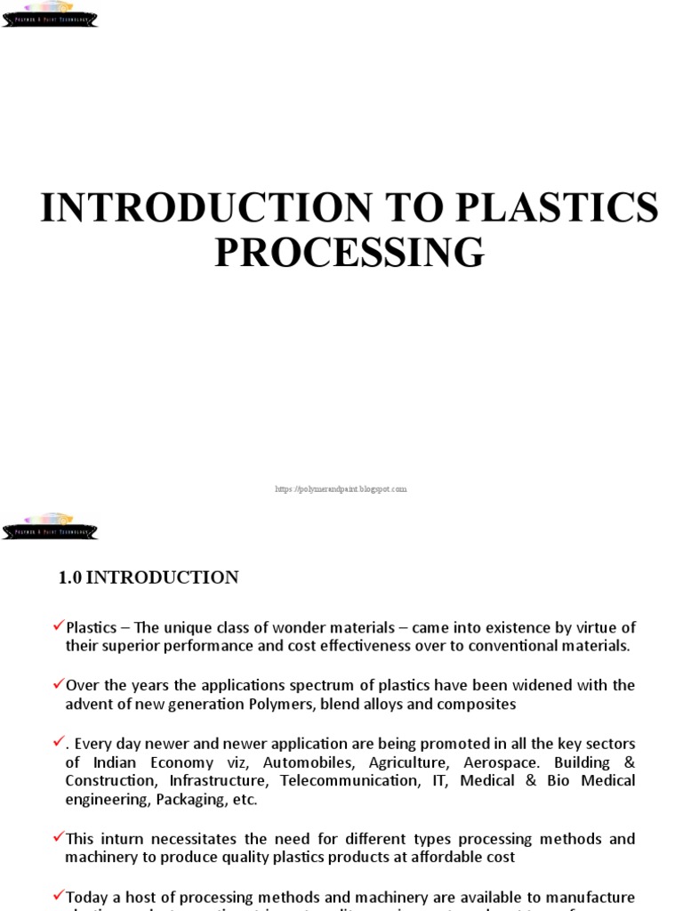 Introduction To Plastic Processing PDF Fiberglass Extrusion