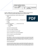 A-Vision Academy System exam paper