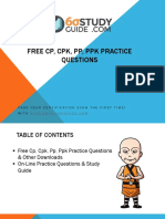 Free CP, CPK, PP, PPK Practice Questions: Pass Your Certification Exam The First Time! With