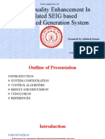 Power Quality Enhancement in Isolated SEIG Based Distributed