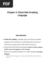 Chapter 3: Client-Side Scripting Language