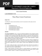 LAB 5B Three Phase Current Transformer