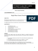 LAB 5A Single Phase Current Transformer PDF