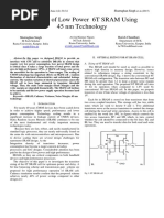 Analysis of Low Power 6T SRAM Using 45 NM Technology: Shatrughan Singh