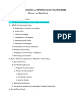 Basic Financial Accounting and Reporting (Bfar) : Philippine Based (Summary and Class Notes)
