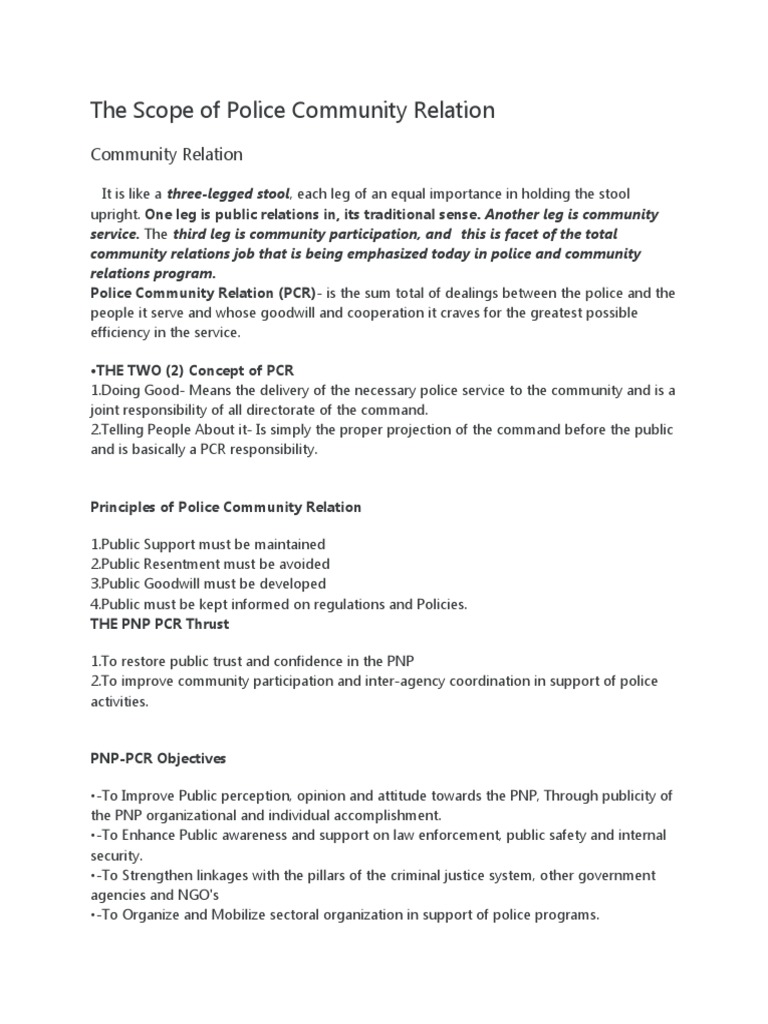 Enhancing Police-Community Relations | PDF | Police | Community
