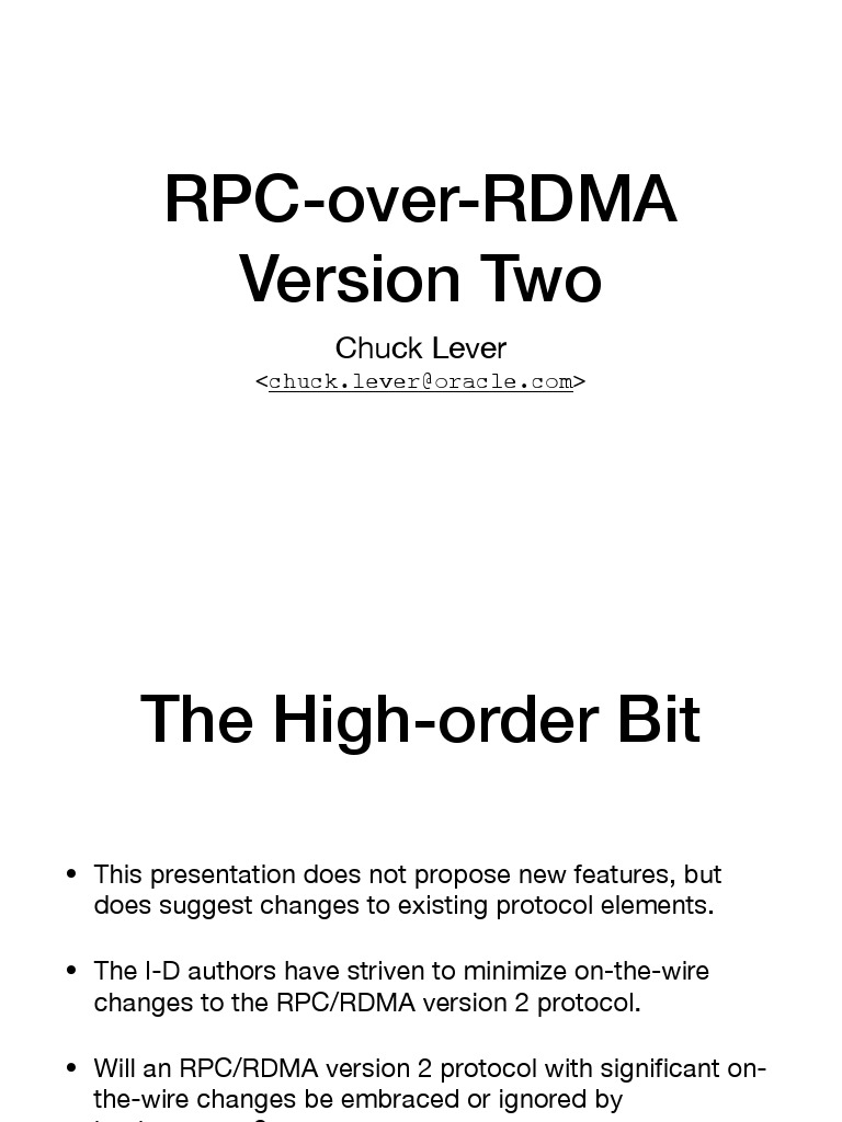 Slides Interim 2020 nfsv4 02 Sessa RPC Rdma v2 00 PDF | PDF | Computer ...